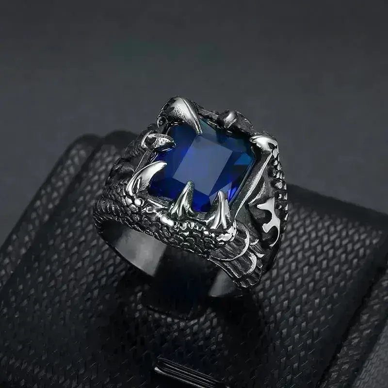 Gothic Punk Ring 8211 Rot 74 Rot Stainless Steel Male