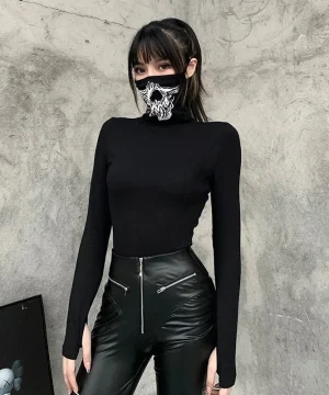 "Schwarze elegante Maske für mystischen Stil"