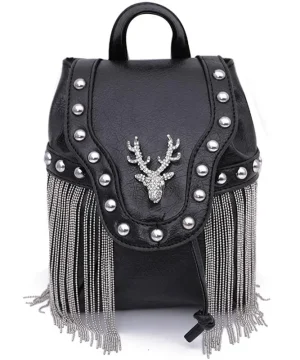 Gothic Damenhandtasche in Schwarz