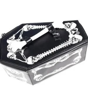 Gothic Tasche in Sargform, schwarz und stilvoll