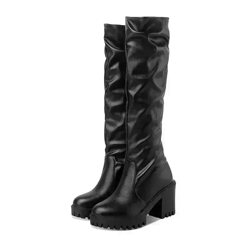 Stiefel Im Gothic Stil 8211 Weiss 43 Weiss Pu Leather Female