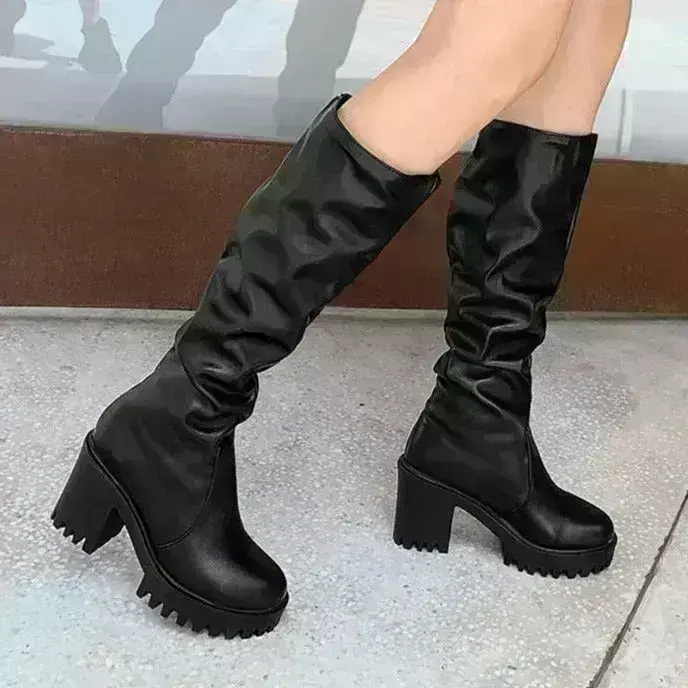 Stiefel Im Gothic Stil 8211 Weiss 43 Weiss Pu Leather Female