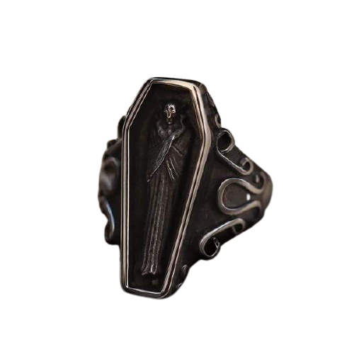 Gothic-Ring in Sargform für Vampir-Fans