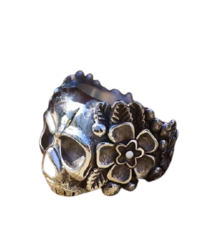 Gotischer Blumenring mit mexikanischem Design