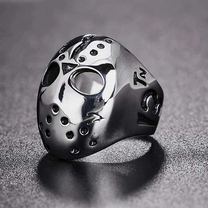 Black Friday Jason Mask Gothic Ring – Bild 2