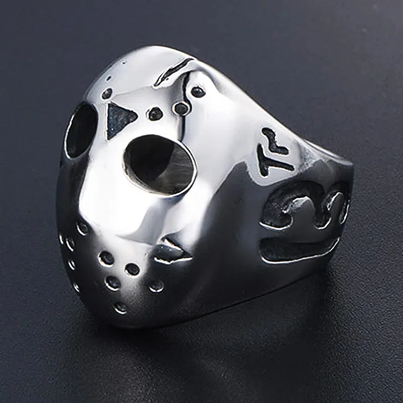 Black Friday Jason Mask Gothic Ring – Bild 4
