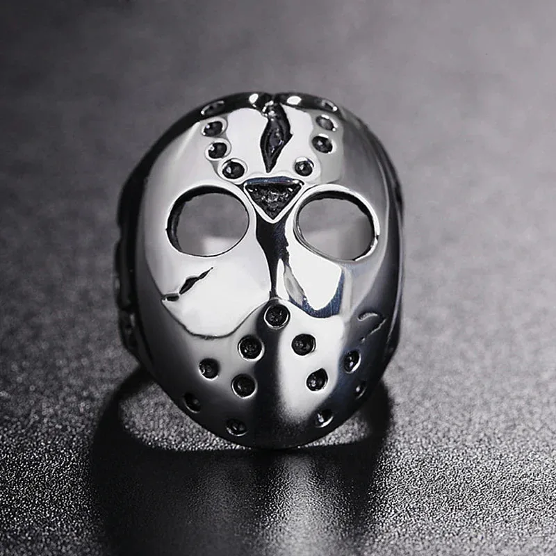 Black Friday Jason Mask Gothic Ring – Bild 3