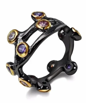 Gotischer Baum-Ring aus Metall