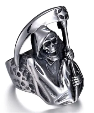 Gotischer Sensenmann-Ring