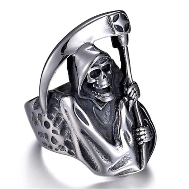 Gotischer Sensenmann-Ring