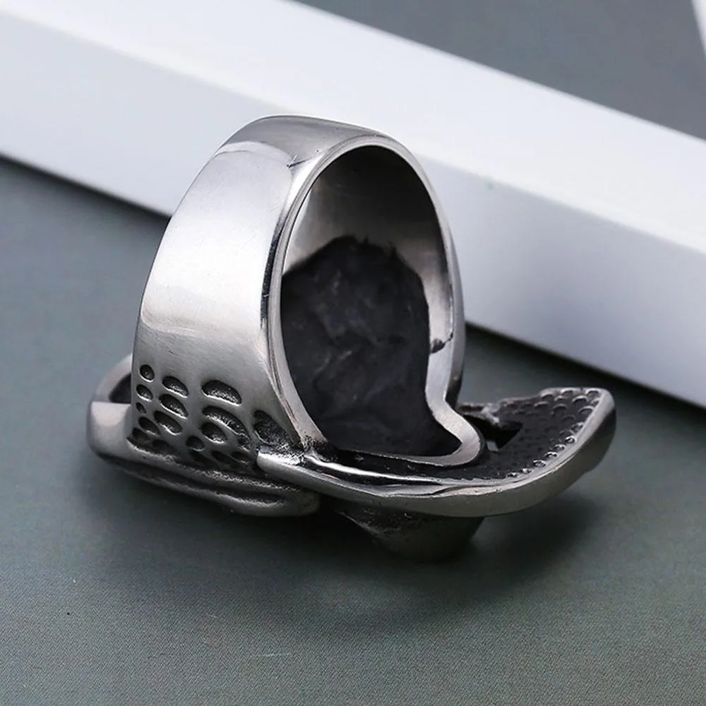 Sensenmann-Ring im Gothic-Stil