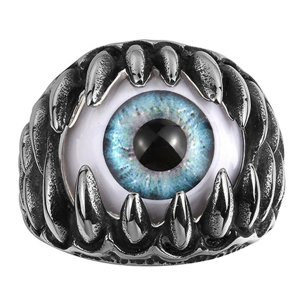 Gotischer Ring mit Auge-Motiv