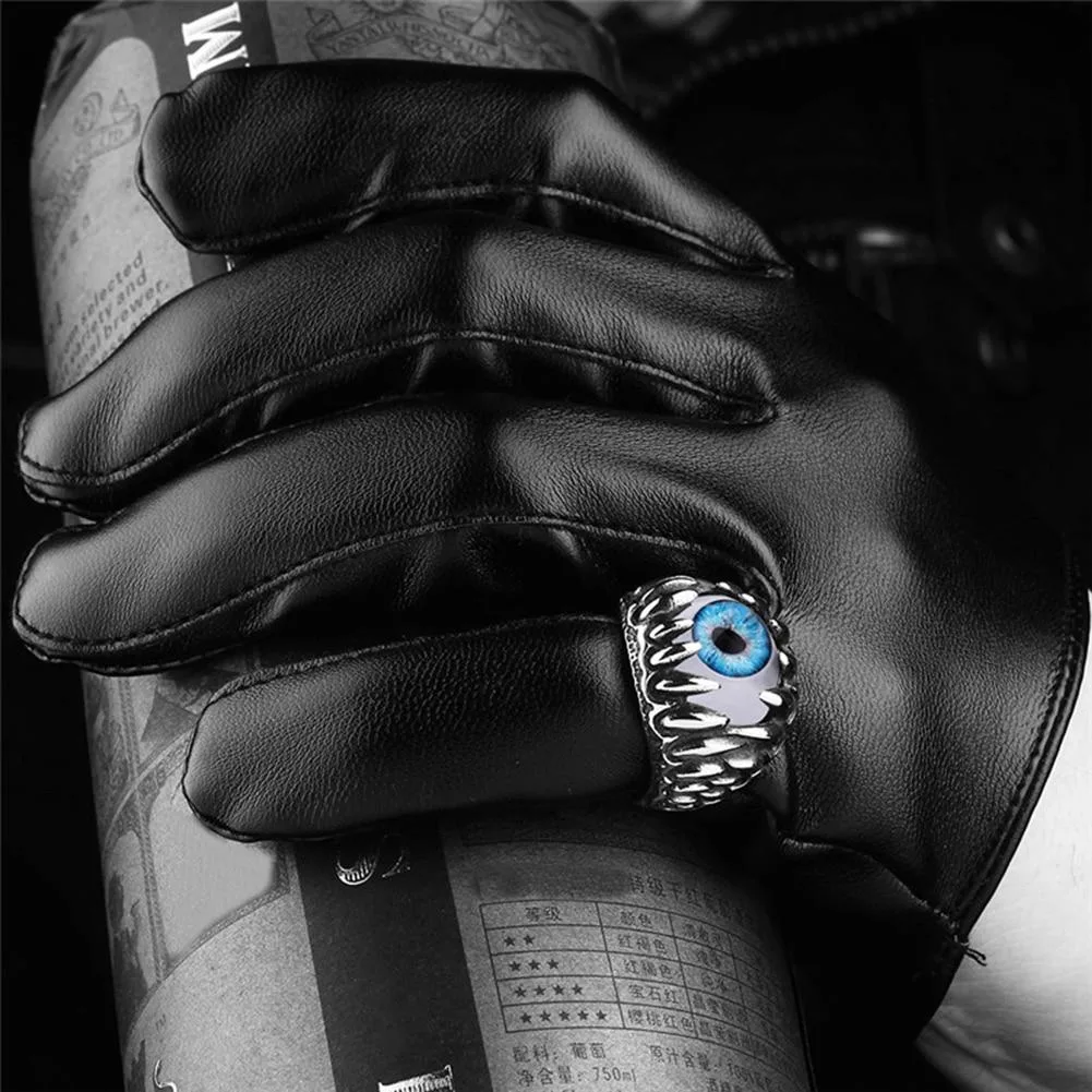 Gothic-Ring mit Auge
