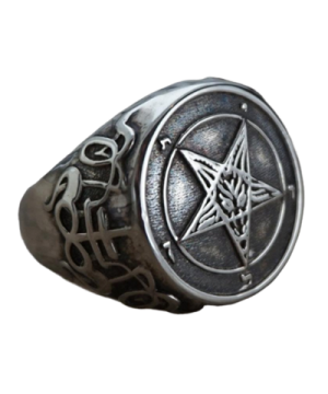 Gotischer Baphomet-Ring