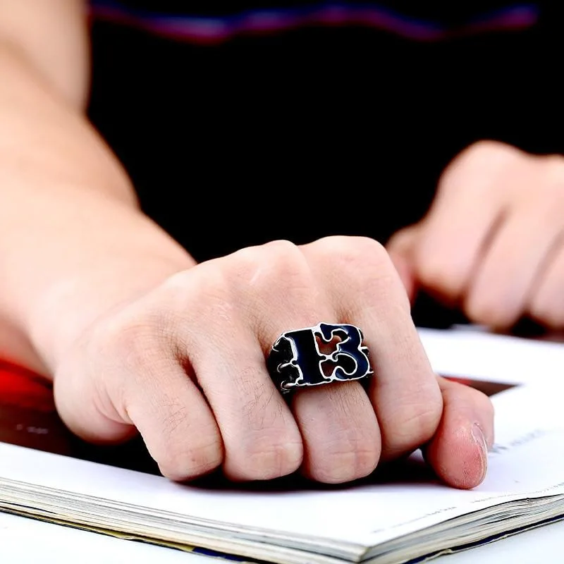 Gothischer Edelstahl-Ring