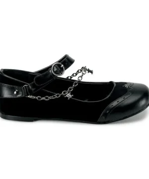 Gothic-Ballerinas mit Kettendetails