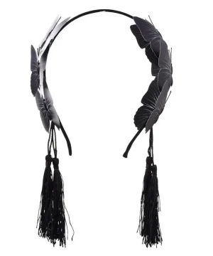 Gothic-Stirnband mit Schmetterlingsmuster