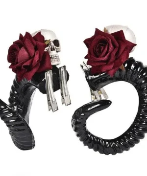 Haarspange Gothic-Look aus Horn