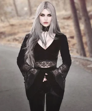 Gothic Bluse Vampir