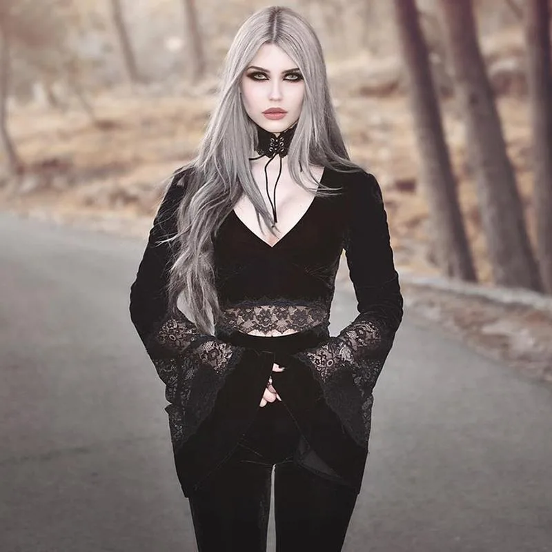 Gothic Bluse Vampir