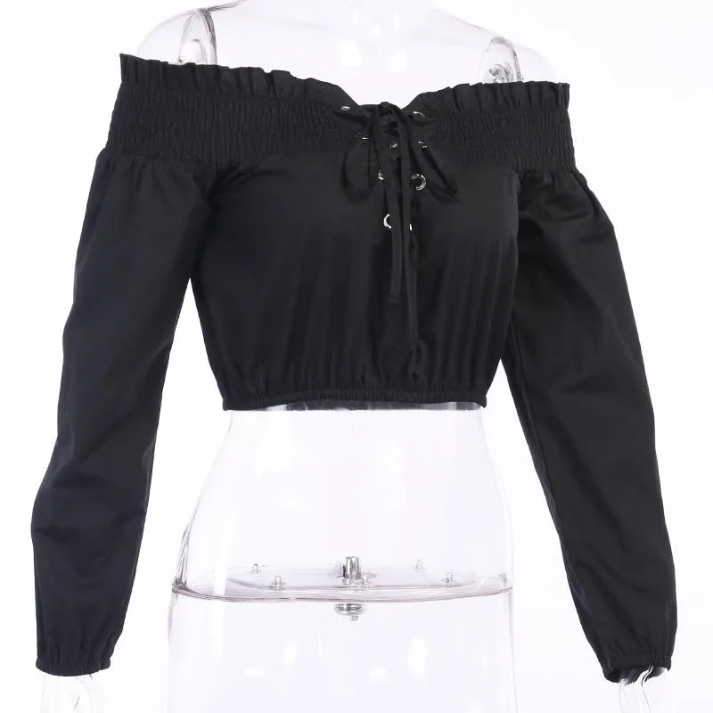 Gothic Bluse Vintage – Bild 3