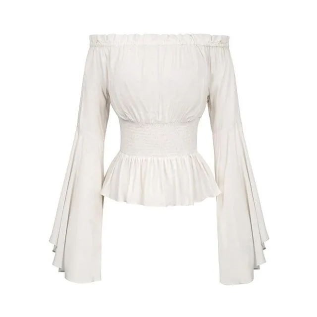 Gothic Bluse mit langen Ärmeln – Bild 2