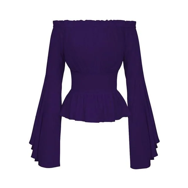 Gothic Bluse mit langen Ärmeln – Bild 4