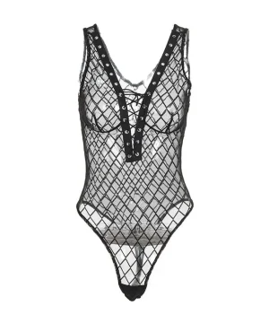 Gothic Body aus Netzstoff