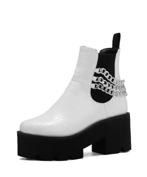 Gothic Plateau Chelsea Stiefel