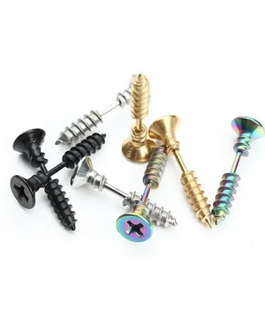 Gothic Ohrring Silberner Ohrstecker