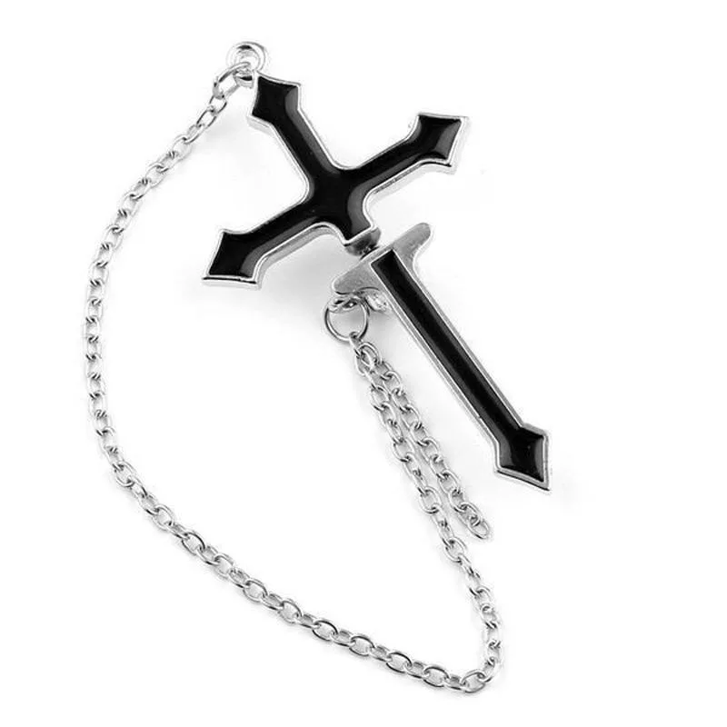Gotischer Ohrring Kreuz – Bild 2