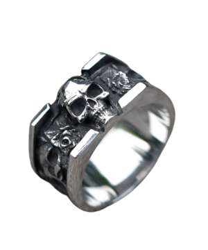 Vintage Gothic Totenkopf Ring