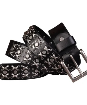 Leder-Gürtel im Gothic- und Retro-Stil, Unisex