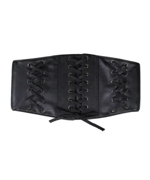 Gothic-Gürtel mit Schnürdetails