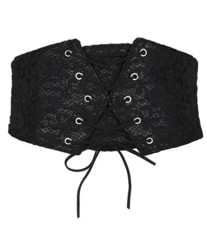 Gothic-Damen-Gürtel aus Kunstleder