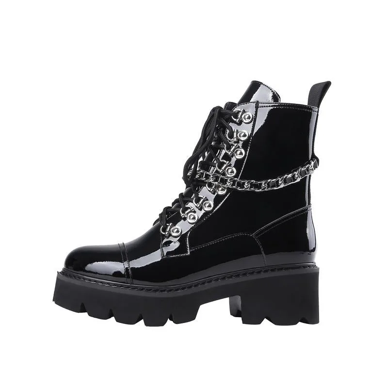 Gothic Schuh Leder – Bild 2