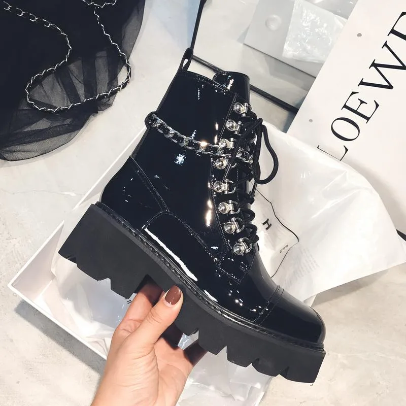 Gothic Schuh Leder – Bild 3