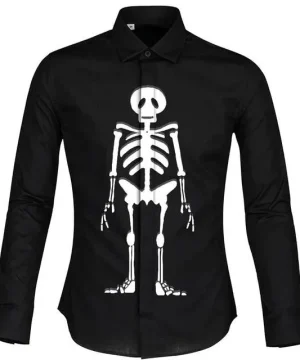 Gothic Hemd Skelett Anhänger