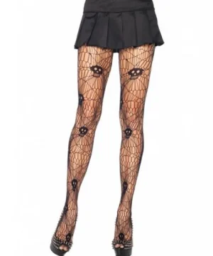 Gothic Strumpfhose <br />Totenkopf