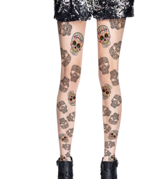 Gothic Strumpfhose Tag der Toten
