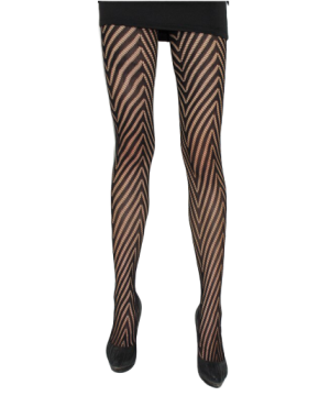 Gothic Strumpfhose Dreiecksstreifen