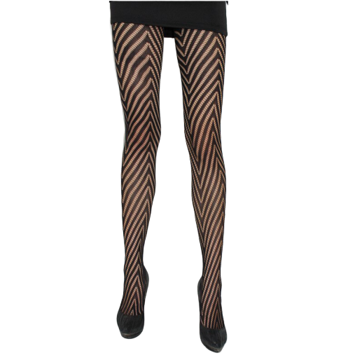 Gothic Strumpfhose Dreiecksstreifen