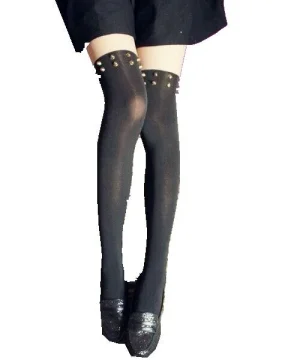 Gothic Strumpfhose mit Niete