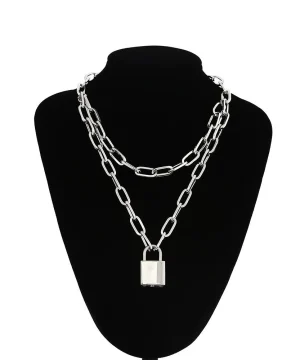 Gothic Halsketten <br />Kette mit Vorhängeschloss