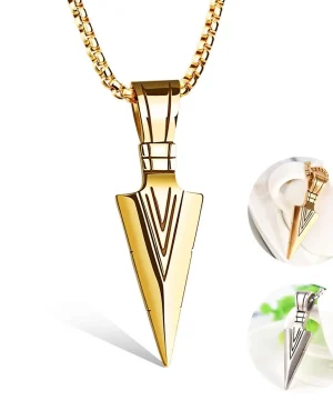 Gotische Halsketten Dreieckige Speerspitzen