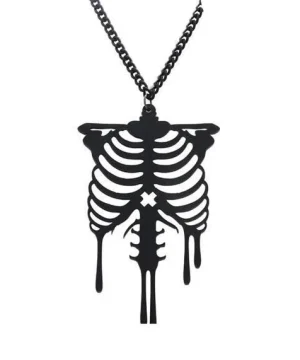 Gothic Halsketten Skelett