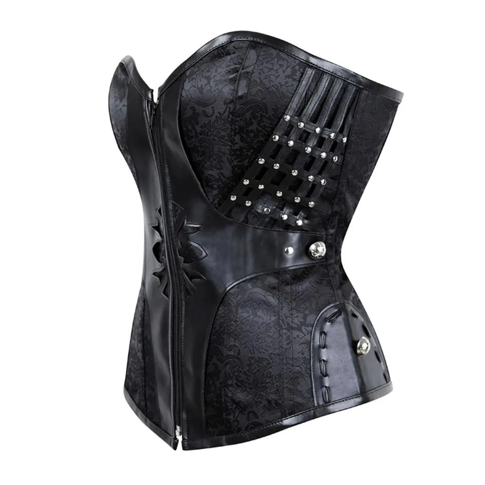 Gothic Korsett Blumenmuster