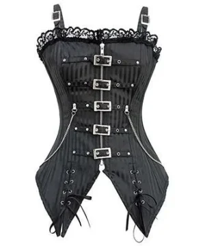 Gothic Steampunk Korsett mit Spitze