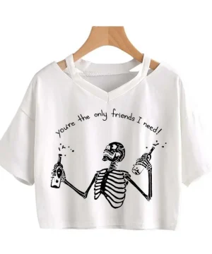 Gothic Crop Top Grunge