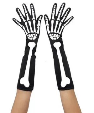 Skelett-Handschuhe im Gothic-Design